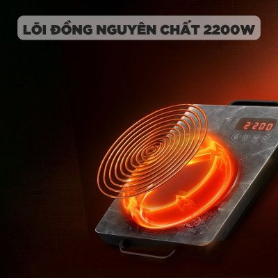 Bếp hồng ngoại Mishio MK417 mặt kính cường lực cao cấp - hàng chính hãng