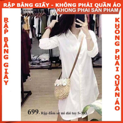 Rập giấy mã 699 (BẢN VẼ) rập đầm sơ mi