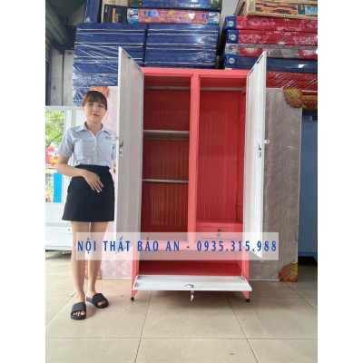 Tủ sắt sơn tĩnh điện hộc bậc 1m8x90cm - Free ship HCM