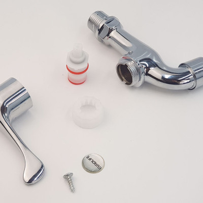 Vòi hồ nhựa ABS mạ Chrome Eurolife EL-HN03 (Trắng bạc)