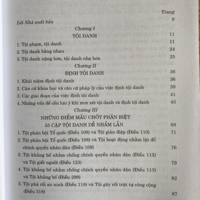 55 Cặp Tội Danh Dễ Nhằm Lẫn Trong Bộ Luật Hình Sự ( Hiện hành )