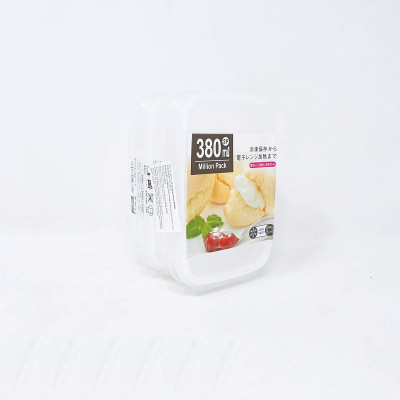 Set 02 hộp bảo quản thực phẩm Yamada Million Pack Mini 380ml - Made in Japan