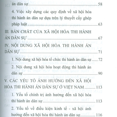 Xã Hội Hoá Thi Hành Án Dân Sự Ở Việt Nam (Sách chuyên khảo)