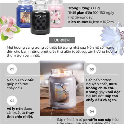 Nến hũ Goose Creek (680g) - Love Letters