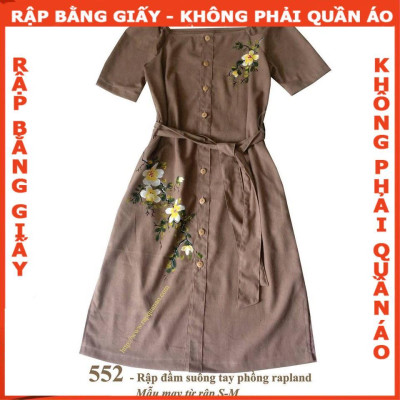Rập giấy mã 552 (BẢN VẼ) rập đầm