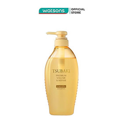 Dầu Gội Tsubaki Premium Volume & Repair Shampoo Phục Hồi Hư Tổn 450ml