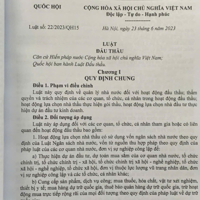 Luật Đấu Thầu Hệ Thống Những Văn Bản Quy Định Chi Tiết Thi Hành