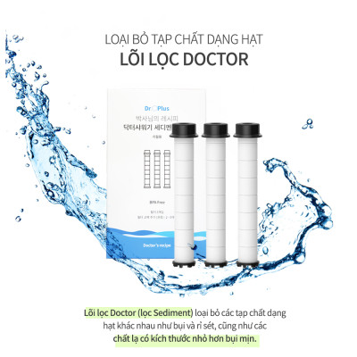 Bộ 3 Lõi Lọc Sediment Dùng Cho Vòi Sen Doctor Shower