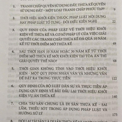 Thời Hiệu, Thừa Kế Và Thực Tiễn Xét Xử