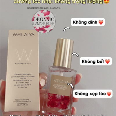 Dầu Dưỡng Tóc Tinh Chất Hoa Hồng Hương Nước Hoa Weilaiya 40ml