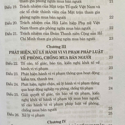 Luật Phòng, Chống Mua Bán Người Năm 2024