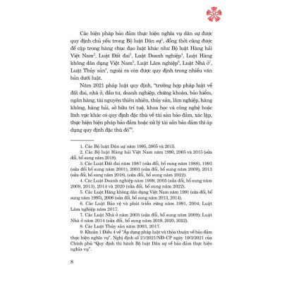 9 Biện Pháp Bảo Đảm Nghĩa Vụ Hợp Đồng (Quy Định, Thực Tế Và Thiết Kế Giao Dịch Theo Bộ Luật Dân Sự Hiện Hành) - (Tái bản lần thứ 3, có sửa chữa, bổ sung) 
