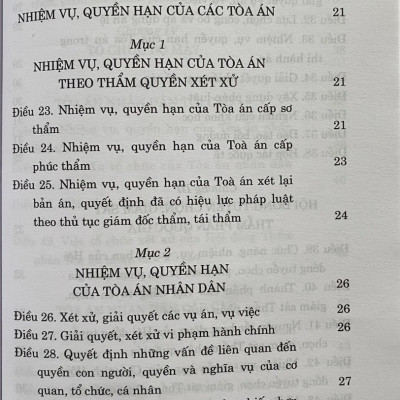 Luật Tổ Chức Toà Án Nhân Dân Năm 2024