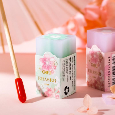 Gôm Thạch Hình Hoa Sakura - Deli EH309 - Xanh Lá