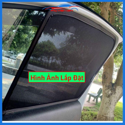 Bộ 4 rèm chắn nắng nam châm Corolla Cross 2020 khung cố định chống tia UV