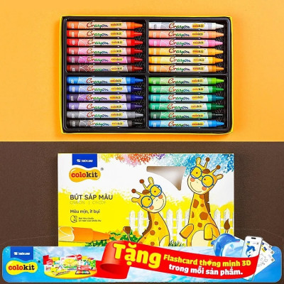 Bút Sáp Màu Colokit CR-C09 (24 Màu)