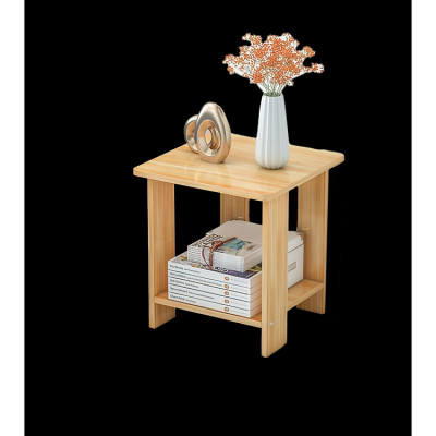 Tủ Tab Đầu Giường 2 Tầng Để Đồ, Đèn Ngủ Kệ Decor Bằng Gỗ MDF Trang Trí Phòng Ngủ, Phòng Khách