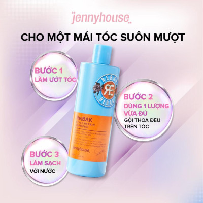 Dầu Gội JENNY HOUSE Healthy Re:Bak Style Repair 100ml/400ml Dưỡng Tóc Khô Xơ Rối