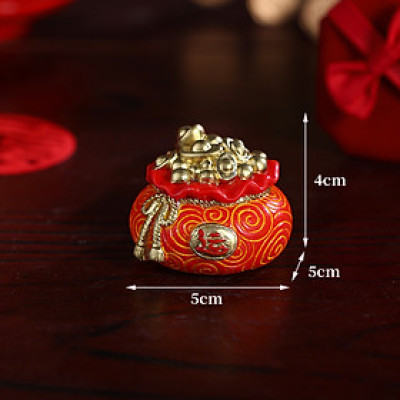 Bộ Mô Hình Rồng Vàng Đế Trang Trí Như Ý_ Hàng chính hãng