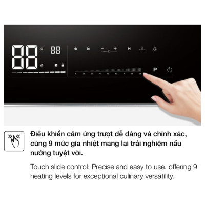 Bếp từ lắp âm 2 vùng nấu Hafele HC-I7323B 536.61.886 | Hàng chính hãng