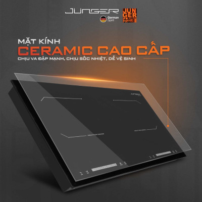 Bếp từ đôi Junger CEJ-202-II 4000W Tích hợp khóa phím an toàn Hàng Chính Hãng Bảo Hành 36 Tháng