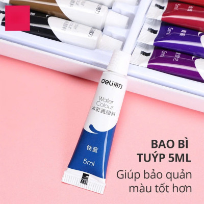 Màu Acrylic tuýp mini chuyên nghiệp - 5ml/tuýp - Vẽ vải / Vẽ quần áo / Vẽ giày - 12 màu