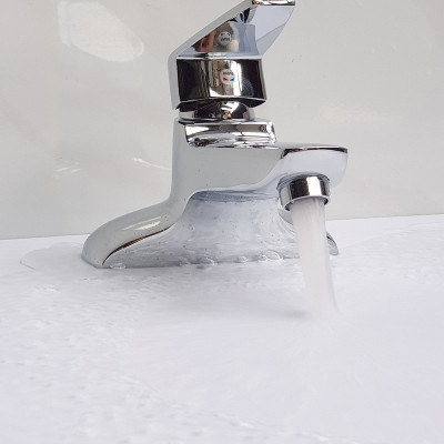 Vòi Lavabo nóng lạnh 2 chân Đồng mạ Chrome Eurolife EL-SUN 03 (Trắng bạc)