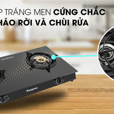 Bếp Gas Dương Đôi Kangaroo KG8G1C - Hàng Chính Hãng