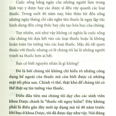 Sống Khoẻ Mạnh Không Phụ Thuộc Vào Thuốc