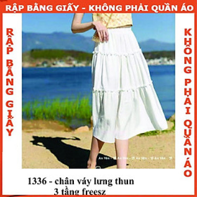 Rập giấy mã 1336- chân váy 3 tầng freesz (BẢN VẼ)