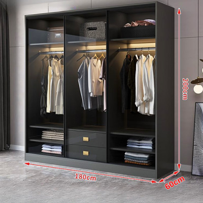 [ Miễn phí vận chuyển & lắp đặt]  Tủ quần áo cánh kính Ohaha - TCK008
