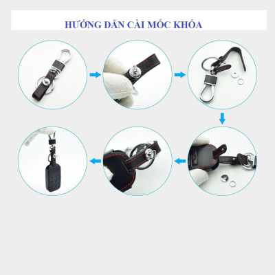Bao Da Chìa Khóa Dành Cho Xe Nissan Navara, Xtrail, Teana, Terra, Sunny (Da Thật) Logo 3D