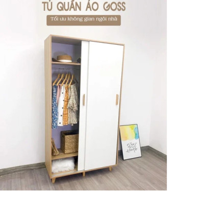 Tủ Quần Áo GOSS Cánh Lùa Đa Năng - GP150