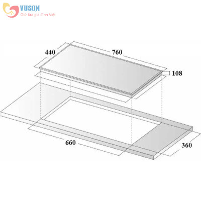 Bếp gas âm Eurosun EU-GA281 - Hàng chính hãng