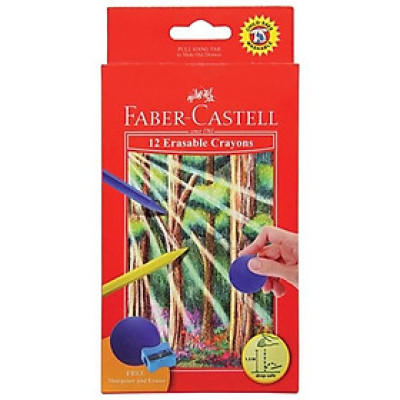 Bút Sáp Màu - 12 Màu (Có Thể Tẩy Được) Faber-Castell-122530