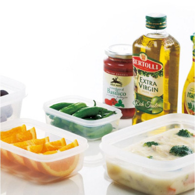 Hộp Nhựa Đựng Thực Phẩm Nắp Mềm Fit In Pack 900ml Tiện Dụng Hàng Nội Địa Nhật