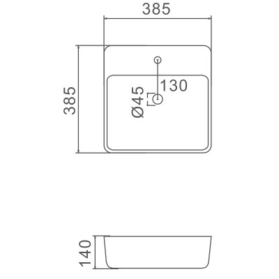 CHẬU LAVABO SỨ NGA CAO CẤP GAPPO  GT205