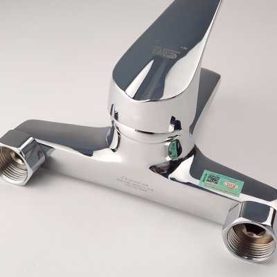 Củ sen nóng lạnh chân ngoài Đồng mạ Chrome Eurolife EL-3001 New (Trắng bạc)