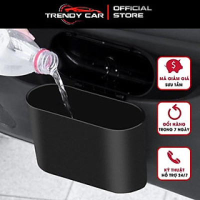 Thùng Rác Mini Để Trên Xe Ô Tô, Hộp chứa Rác Đa Năng có móc cài tiện dụng đơn giản gọn nhẹ chất liệu bền bỉ dày dặn