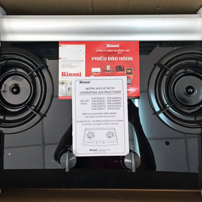 Bếp Ga Âm Rinnai RVB-2G-I(B-MC-BW-XW) - Đen- Hãng chính hãng