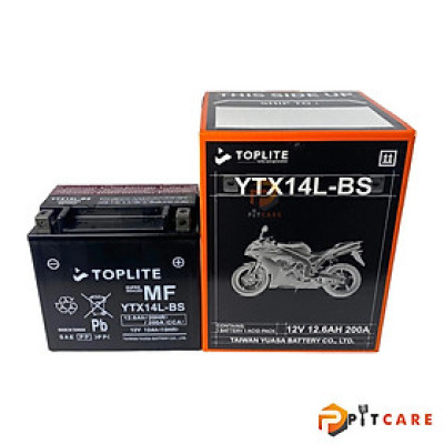 Bình Ắc Quy Toplite YTX14L-BS Cho Harley Davidson 883 1200 Chính Hãng Bảo Hành 6 Tháng