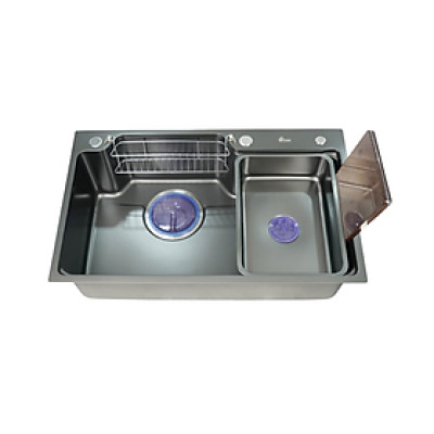 Chậu rửa chén bát 1 hố inox 304 phủ nano Juno sofa Teady 780 x 460 x 230 mm CRBNKCT-7848