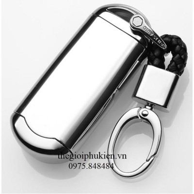 Ốp, bọc chìa khóa silicon tráng gương bảo vệ chìa khóa xe Mazda 2, 3, 6, CX-5, CX5, CX8, CX-8 kèm móc đeo INOX