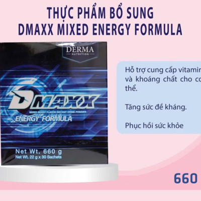 DMAXX thức uống bổ sung vitamin năng lượng có đường DAMODE 70 gói màu xanh mỗi gói 22gr