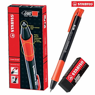 Hộp bút chì bấm STABILO Exam Grade 9883 2.0mm - Hộp 24 chuốt ruột chì 2.0mm (PS4588/24)