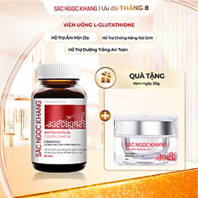 Viên Uống Sắc Ngọc Khang Dưỡng Trắng Sáng Da Whitening Plus 60 Viên