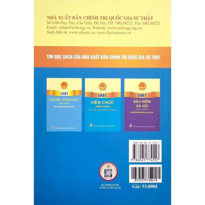 Sách - Luật An Toàn, Vệ Sinh Lao Động (Hiện Hành) - NXB Chính Trị Quốc Gia