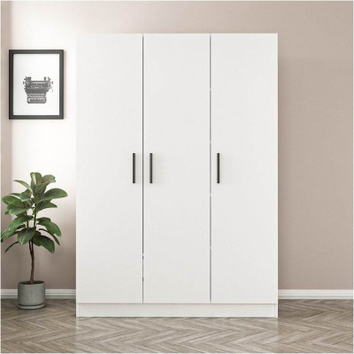 Tủ quần áo 3 cánh bằng gỗ tiện dụng SMLIFE Claireen