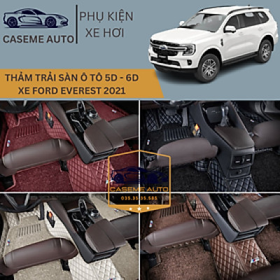 [FORD EVEREST] Thảm Trải Sàn, Lót Sàn Ô Tô 5D 6D Thiết Kế Theo Xe FORD EVEREST 2021 Chống Nước, Không Mùi - MẪU Ô VUÔNG - Hàng Chính Hãng