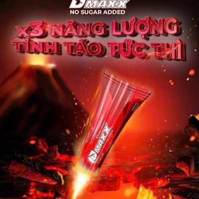 DMAXX thức uống bổ sung vitamin năng lượng không đường DAMODE 86 gói màu đỏ mỗi gói 2,2gr